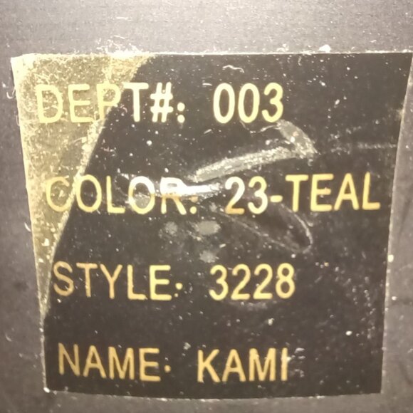 KAMI by Bakers 6 in heels Teal Forest Green Satin Sheen look - Picture 6 of 16